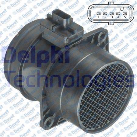 DELPHI AF10397-12B1 Hava Akismetre Vw Caddy Iii Passat Cc Polo Scirocco Tiguan Transporter T6 Crafter 2.0 Tdi Caae Cchb Daub Cuvc Ddaa Dfca Dfha Cfhc Clcb